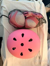 Set protezioni Bimbi skate bici casco ginocchiere