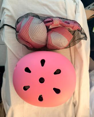 Set protezioni Bimbi skate bici casco ginocchiere