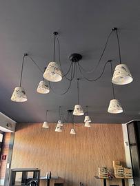 Lotto di Lampadari a sospensione multipla