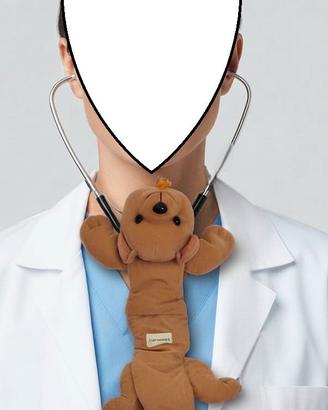 Fonendoscopio e copri-fonendoscopio forma orsetto