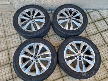 Cerchi in lega e gomme Mercedes Classe C raggio 17