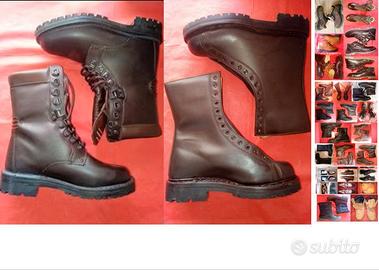 Stivali militari Battistini vera pelle, e altri