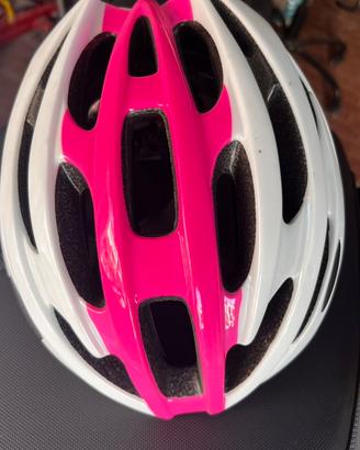 Casco bici corsa /MTB bianco e rosa