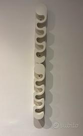 Portabottiglie bianco di design da parete