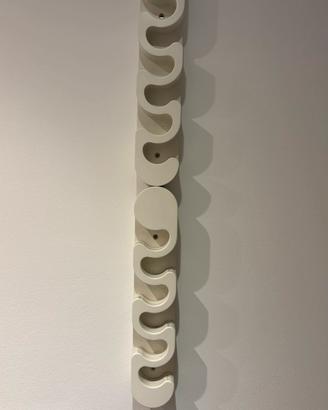 Portabottiglie bianco di design da parete