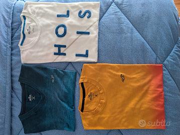 Set 3 magliette Hollister 