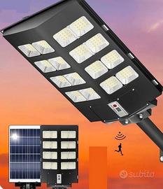 Lampione solare Led 800W con sensore di movimento 