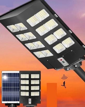 Lampione solare Led 800W con sensore di movimento 