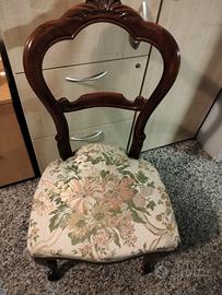 sedia scrittoio o anticamera 