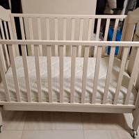 Culla Lettino Nanan Tato Materasso Cassetto Avorio