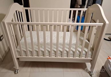 Culla Lettino Nanan Tato Materasso Cassetto Avorio