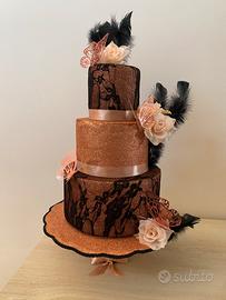Torta finta scenografica x compleanni