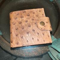 Portafoglio in struzzo arrigianale