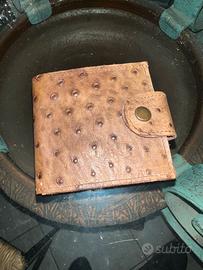 Portafoglio in struzzo arrigianale