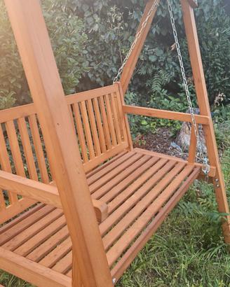 Dondolo da Giardino in Legno NUOVO, mai utilizzato