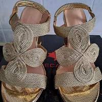 Sandali Eleganti Color Oro