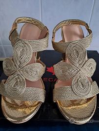 Sandali Eleganti Color Oro