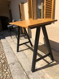 Set Tavolo Alto Snack Bar + 4 Sgabelli Poltroncina