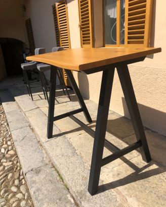 Set Tavolo Alto Snack Bar + 4 Sgabelli Poltroncina