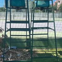 2 seggioloni arbitro tennis