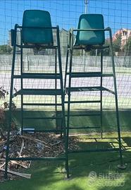 2 seggioloni arbitro tennis