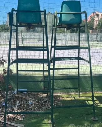 2 seggioloni arbitro tennis