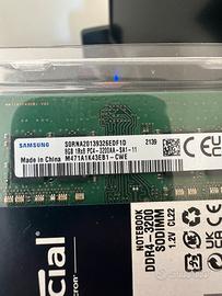 Scheda memoria RAM Samsung 2x8gb