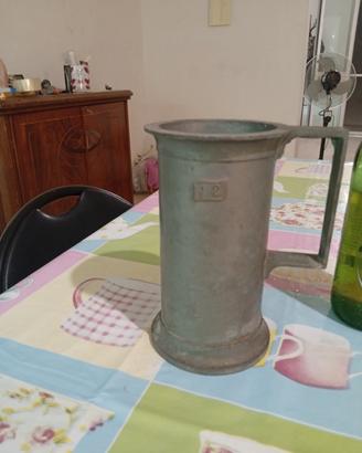 bicchiere vintage peltrato