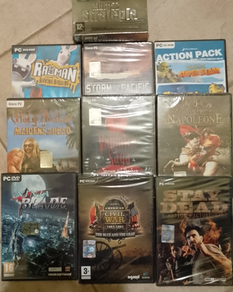13 giochi pc nuovi o singolarmente