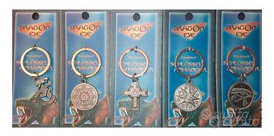 SERIE COMPLETA CINQUE PORTACHIAVI CON TALISMANO