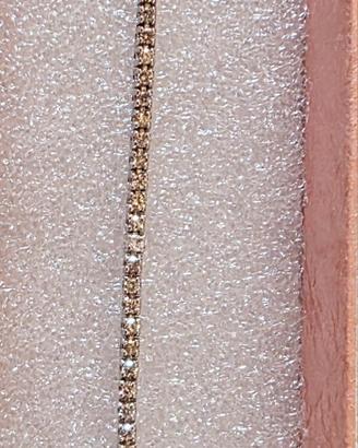 Bracciale tennis oro 18k e diamanti ct.1.10