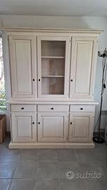 Vetrintetta in legno massello acero sbiancato