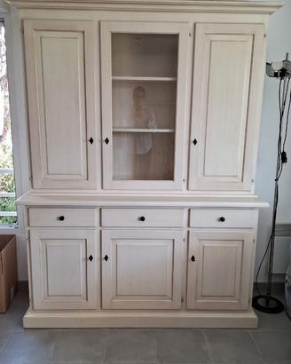 Vetrintetta in legno massello acero sbiancato