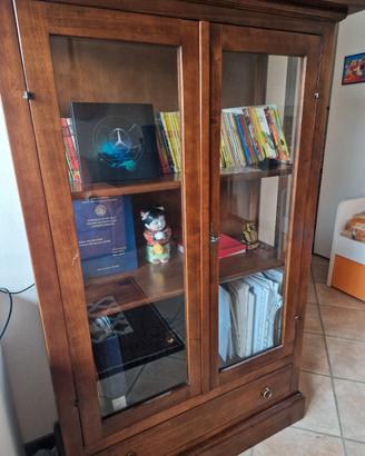 Vetrinetta in legno 100x40cm h150 cm