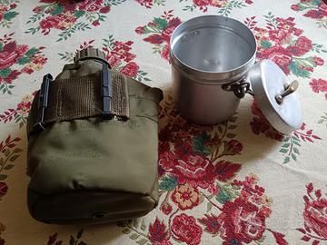 borraccia militare + gavetta 