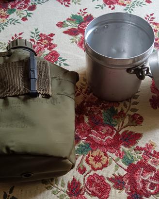 borraccia militare + gavetta 