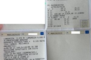 TELAIO TARGATO HONDA CRF 450 2002/2004 ENDURO