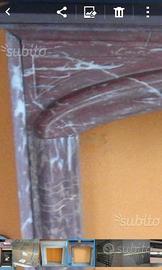 Camino in marmo rosso Francia