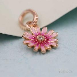 PANDORA Charm pendente Margherita rosa 788771C01