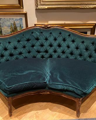 Divano blu petrolio