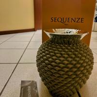 Vaso SEQUENZE PIGNA Grigio argento