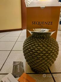 Vaso SEQUENZE PIGNA Grigio argento