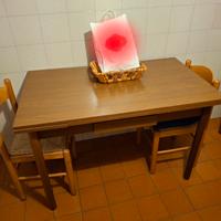 Tavolo da cucina in legno, 4 o 6 posti