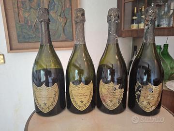 Set 4 bottiglie Dom Perignon vintage, 1980-1983