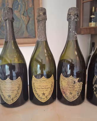 Set 4 bottiglie Dom Perignon vintage, 1980-1983