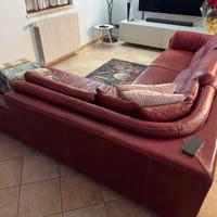 Divano a L in pelle