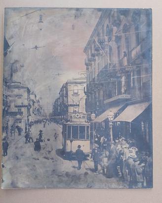 antica foto su cartoncino 