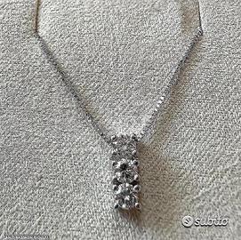 COLLANA TRILOGY ORO 18kt. CON DIAMANTI NATURALI