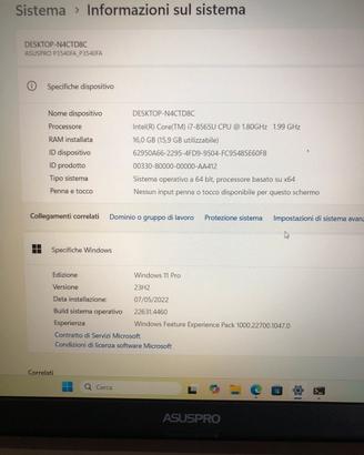 AsusPro p3540FA i7 16GB RAM