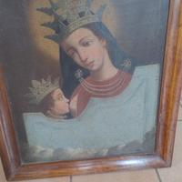 Madonna con bambino che allatta